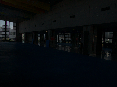 A view of low light image of a room